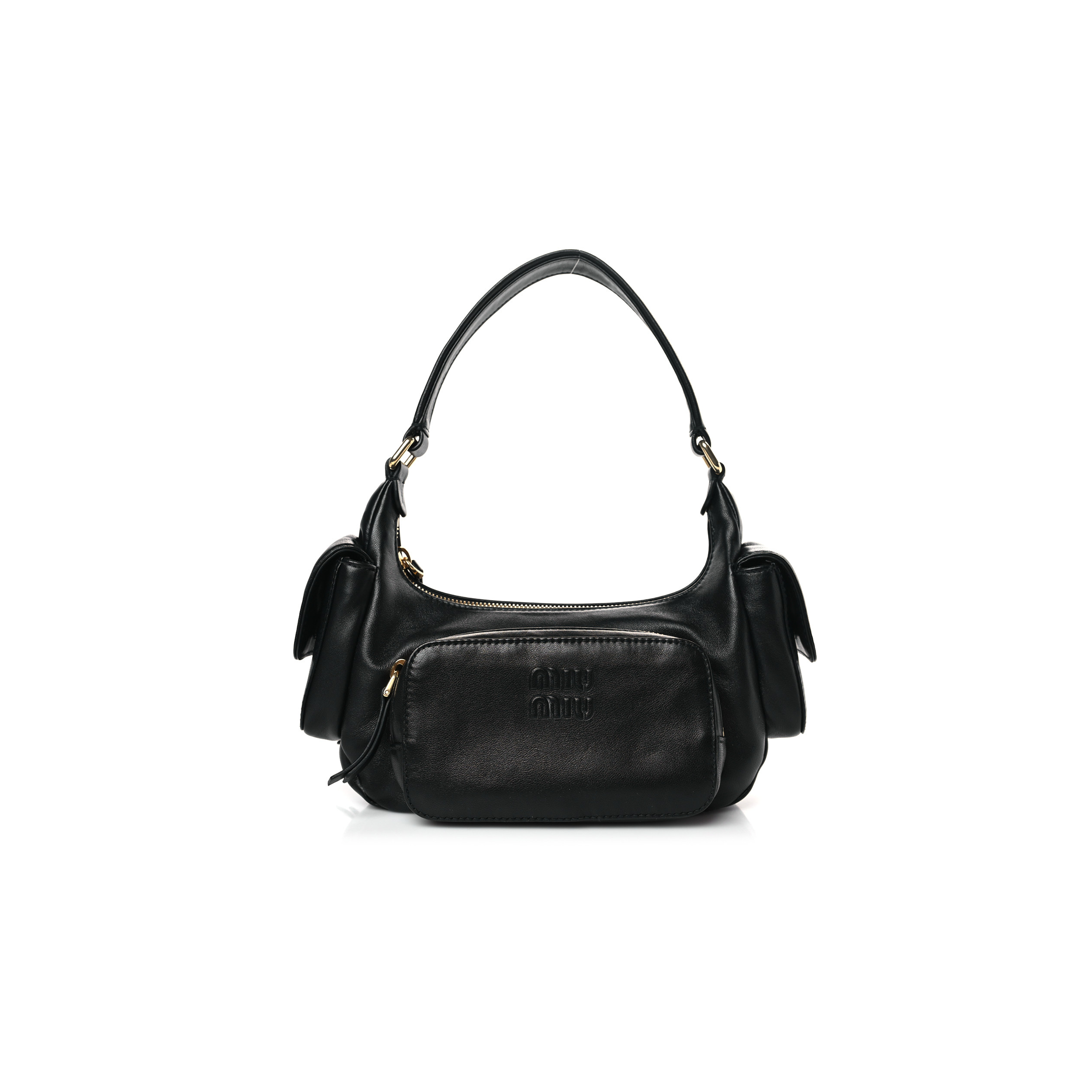 M1v M1v nappa multi pocket hobo black 5bc145 (22*13*6cm)